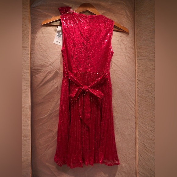 NWT Grace Karin Girls Sequin Dress Sleeveless Prom Party Formal Red Size 10Y - Picture 5 of 8